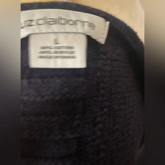 Navy Liz Claiborne Sweater - Picture 2 of 3